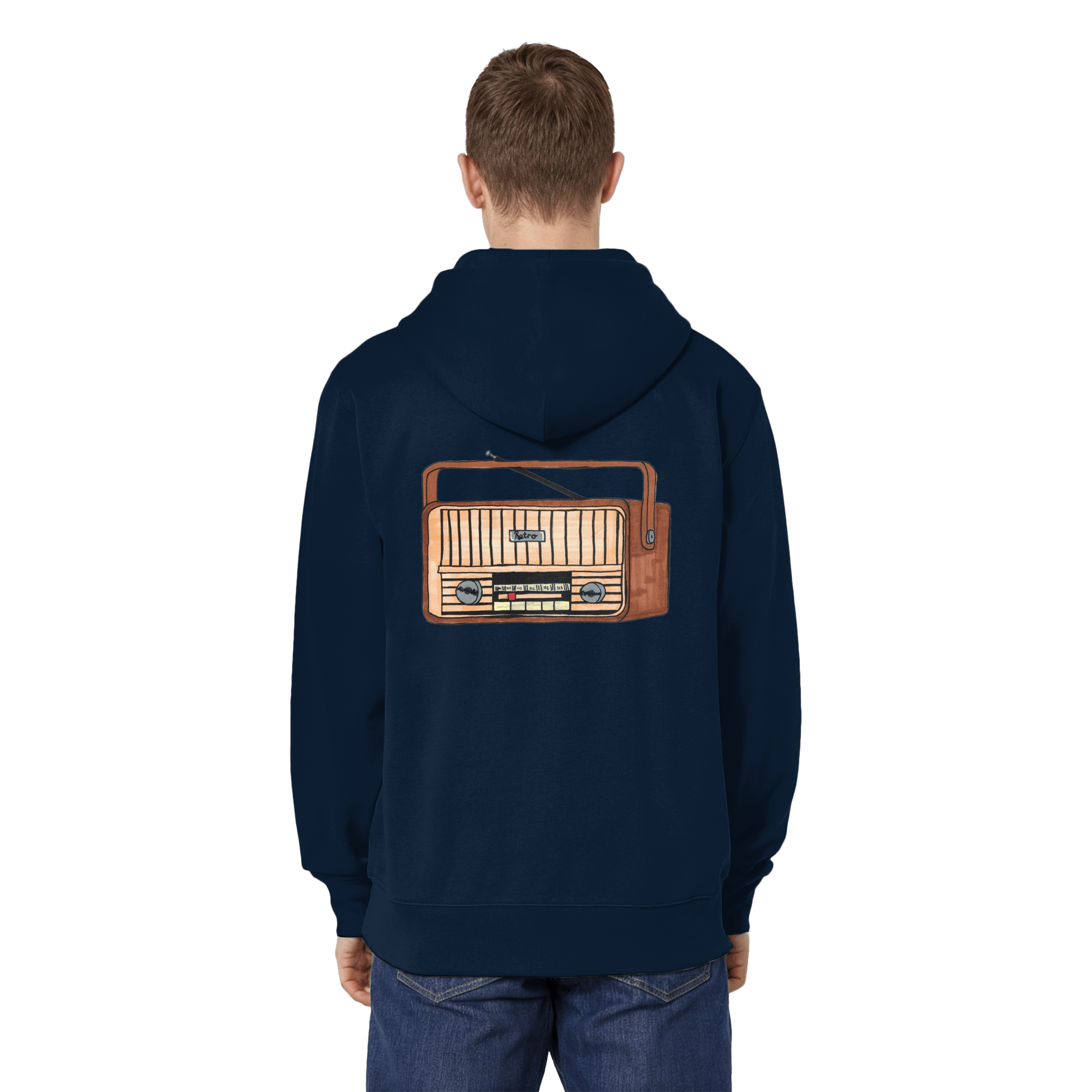 Studio - Retro Radio - Organic Relaxed Zipper real