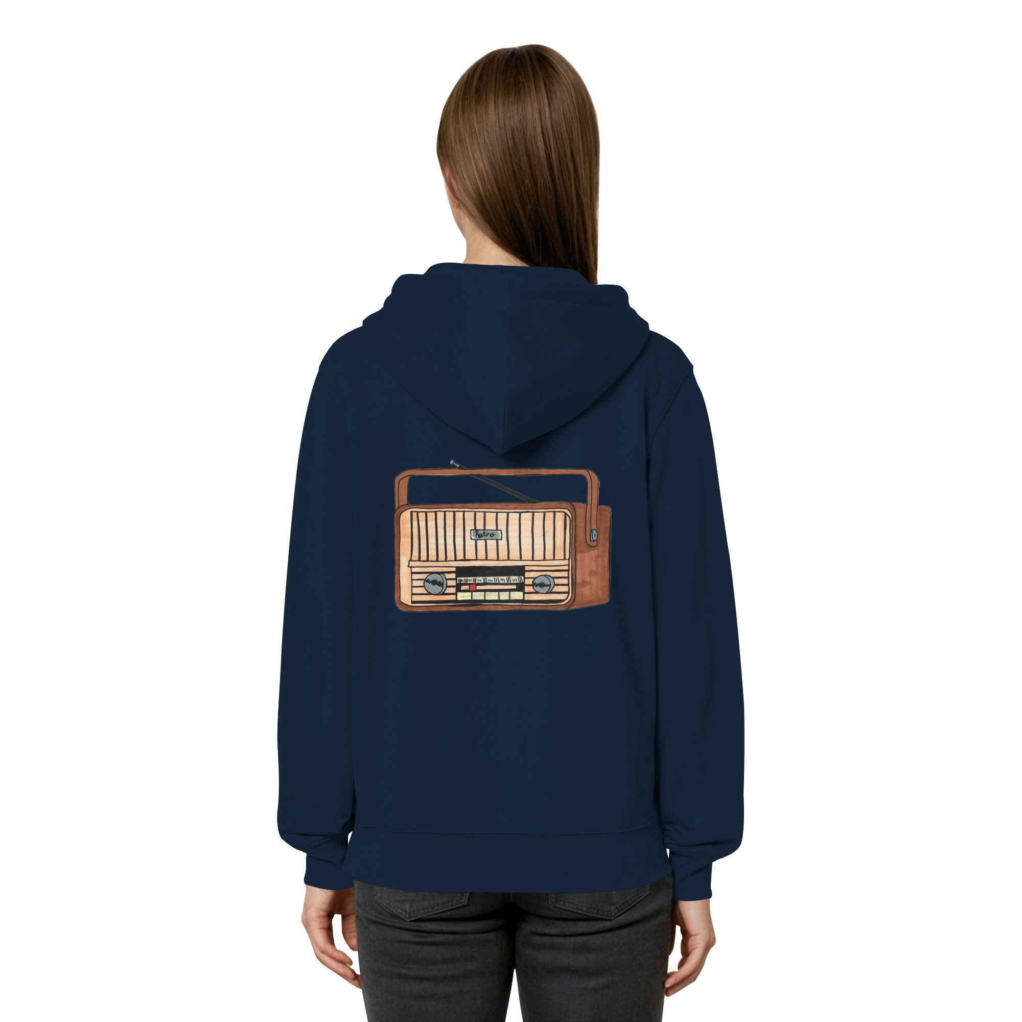 Studio - Retro Radio - Organic Relaxed Zipper real