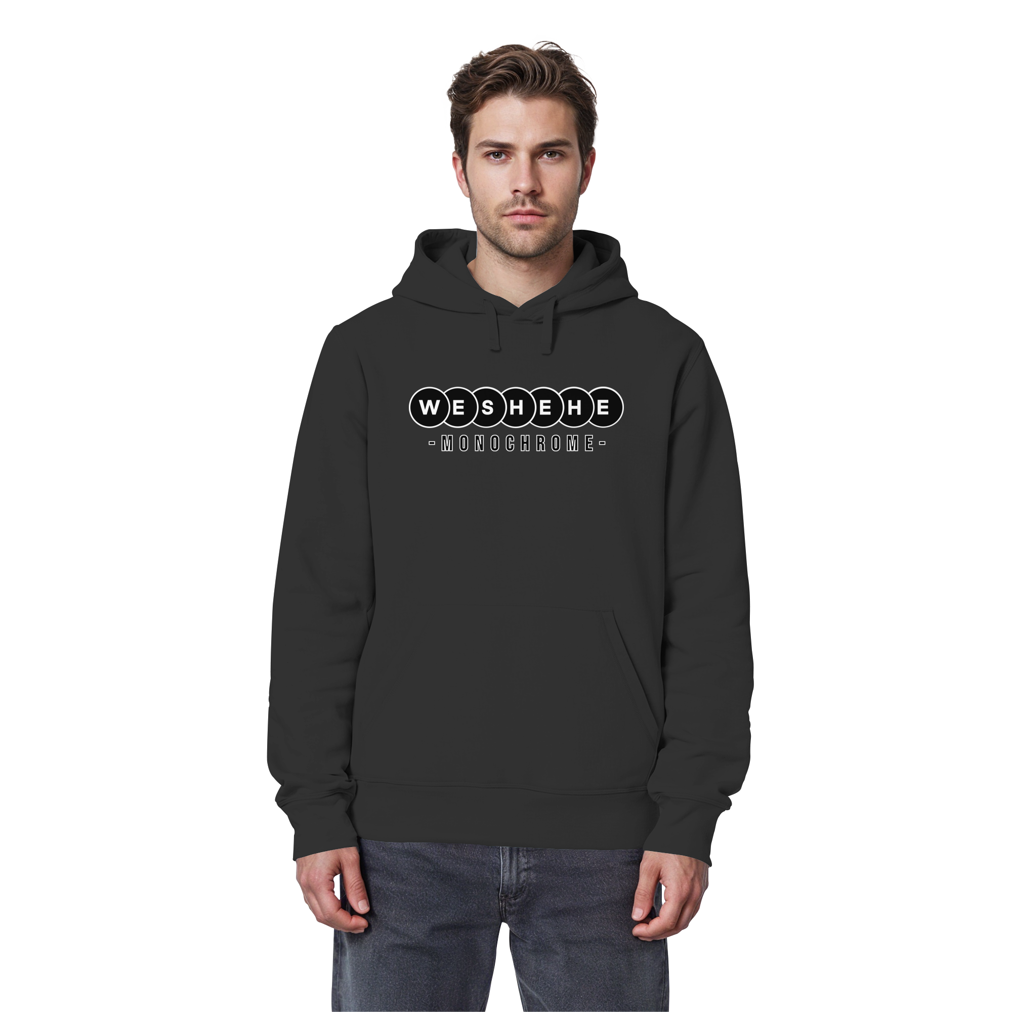 Premium Organic – Iconic Monochrome (Unisex) - Organic Basic Hoodie
