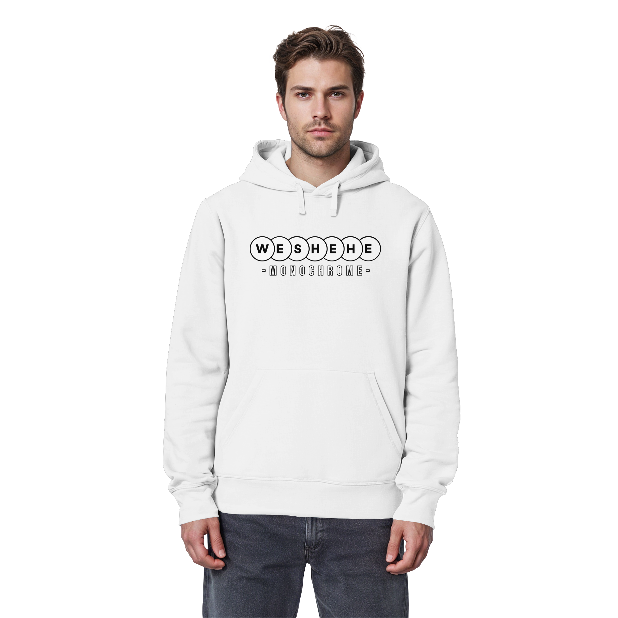 Premium Organic – Iconic Monochrome (Unisex) - Organic Basic Hoodie
