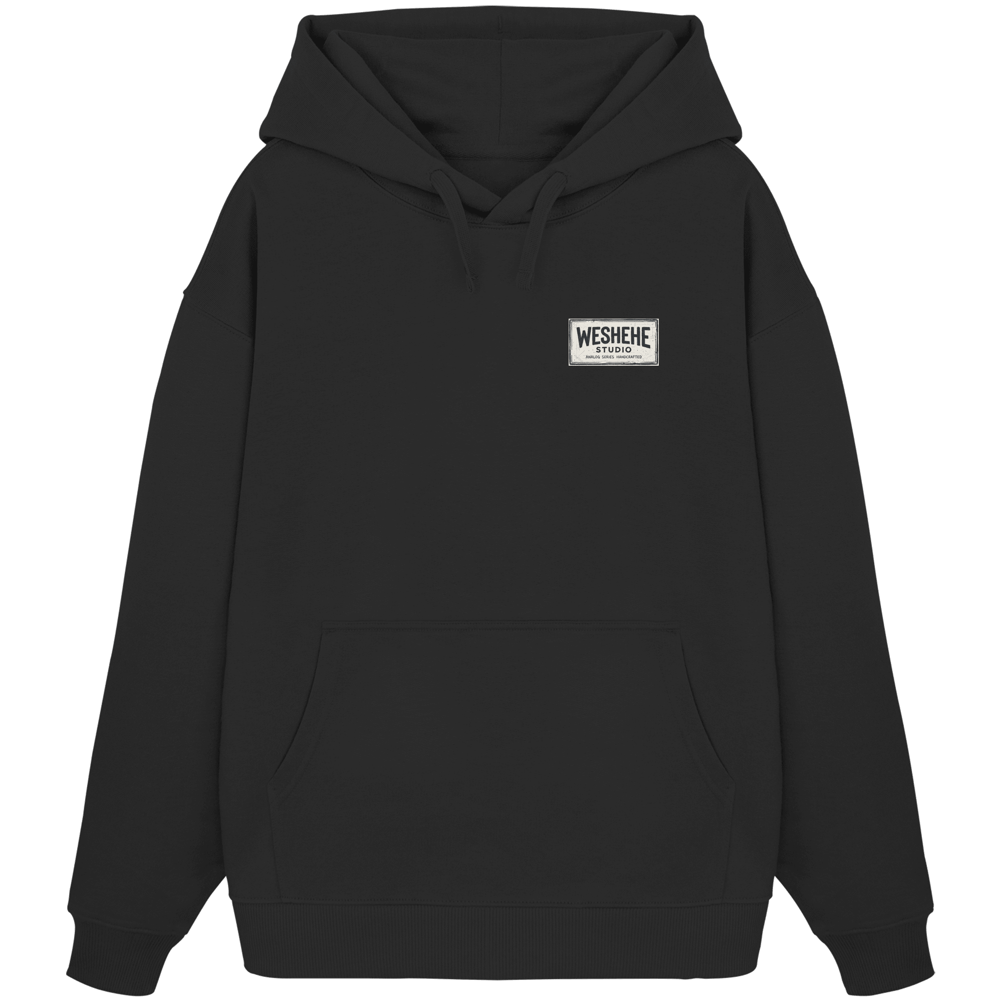 Hoodie Oversized Organic – STUDIO ANALOG Series | Retro Radio Craft Style